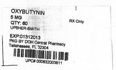 Label Image For 5mg (Oxybutynin 5mg)